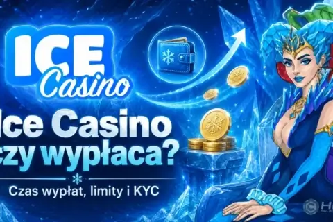 banner promocyjny ice casino w niebieskiej lodowej kolorystyce z pytaniem ice casino czy wyplaca 