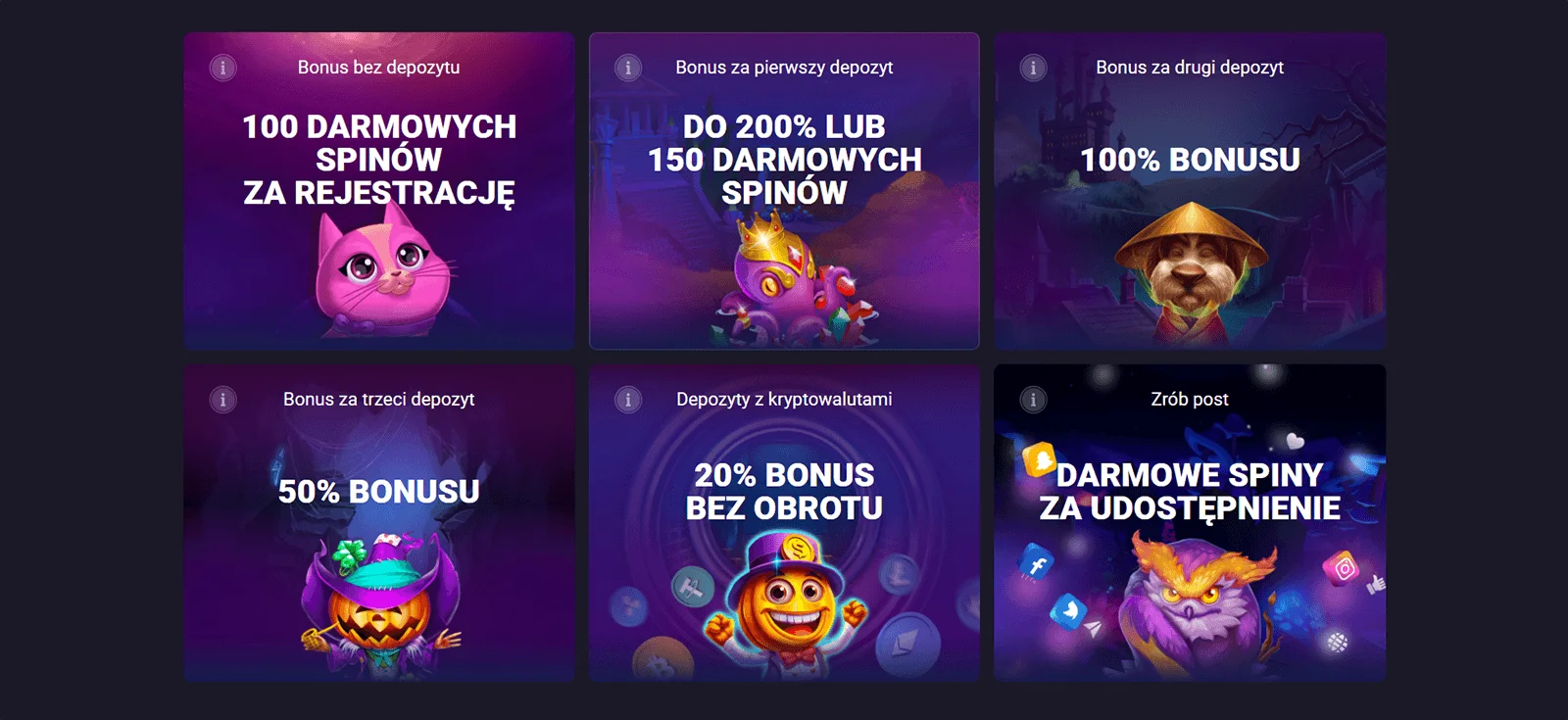 Bonusy w kasynie Candy