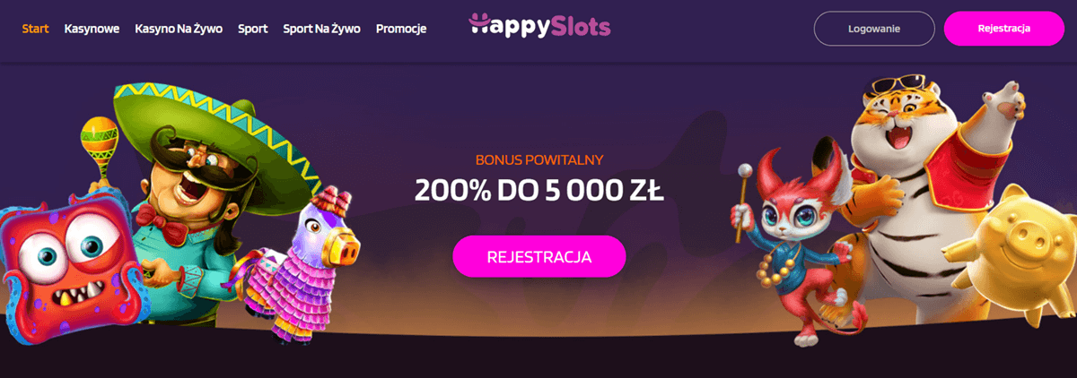 HappySlots Casino【200% do 5000 zł na start】