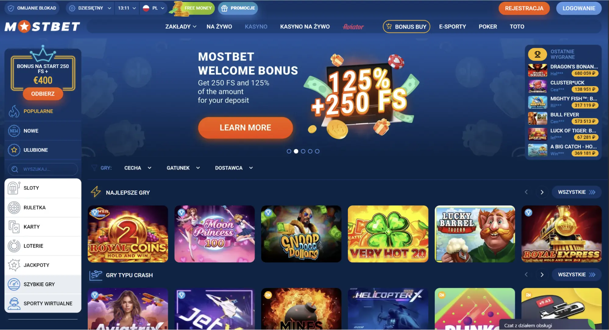 MostBet z niemieckiego adresu IP