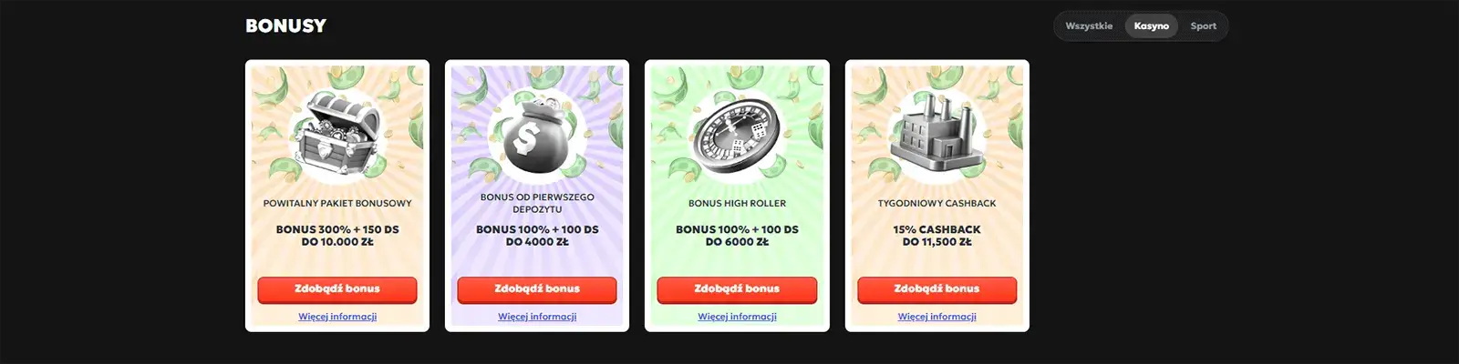 Oferty bonusowe i promocje w MegaRich