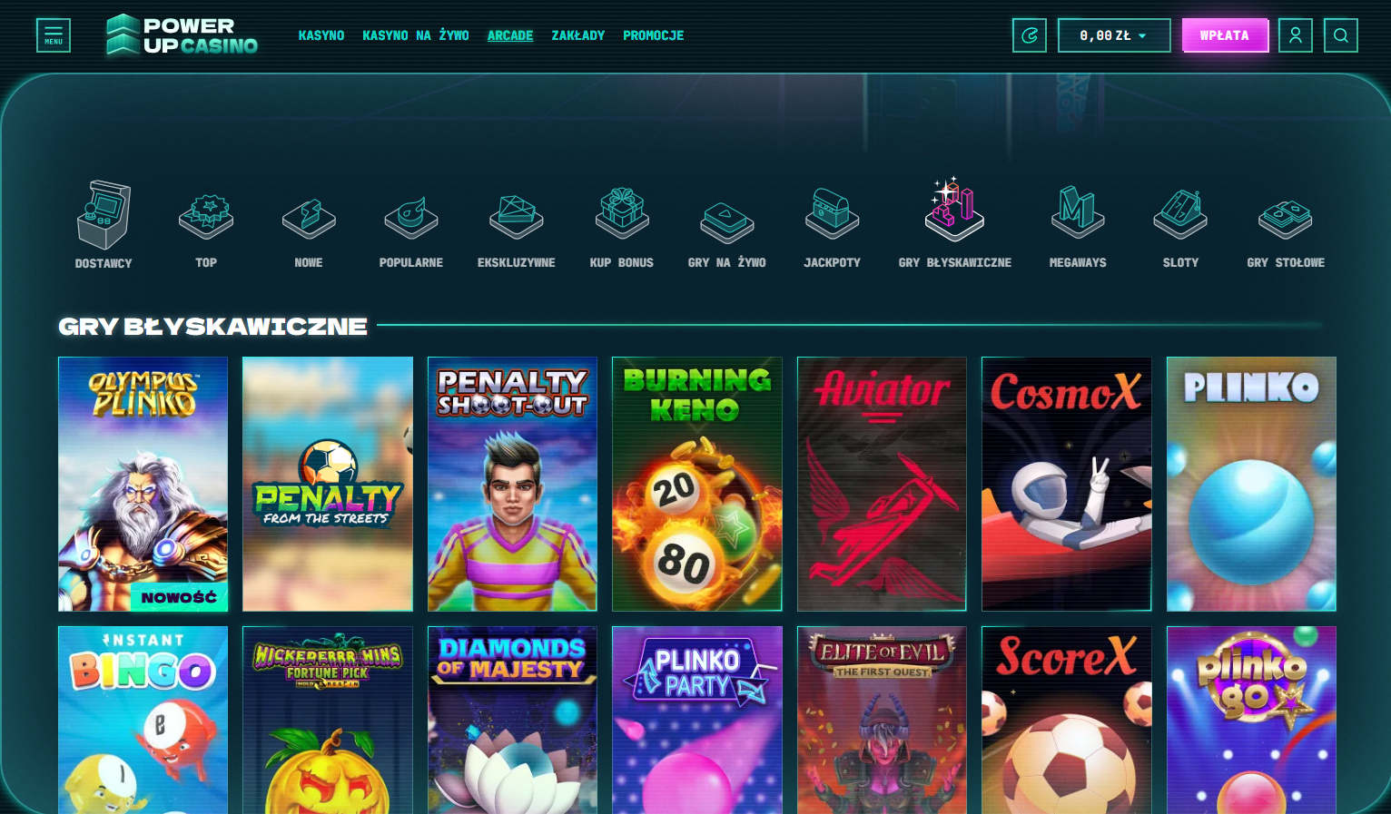PowerUp Casino Games