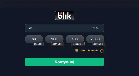 Vox Casino – 20 zł za BLIK