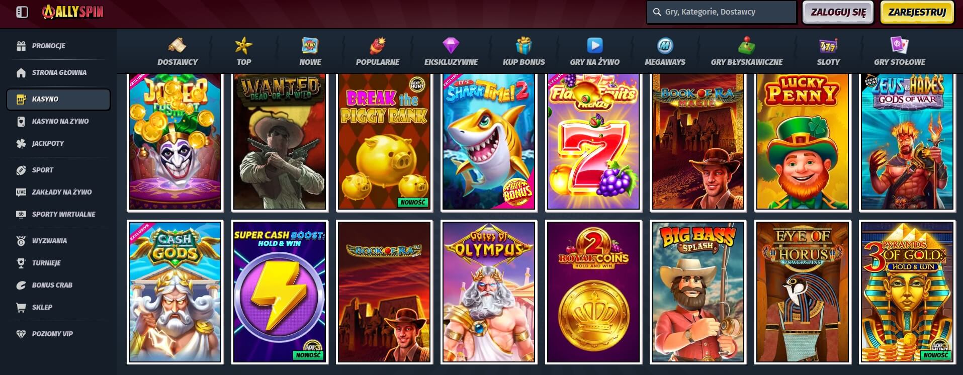 allyspin casino games