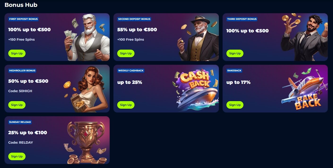billionairespin casino bonuses