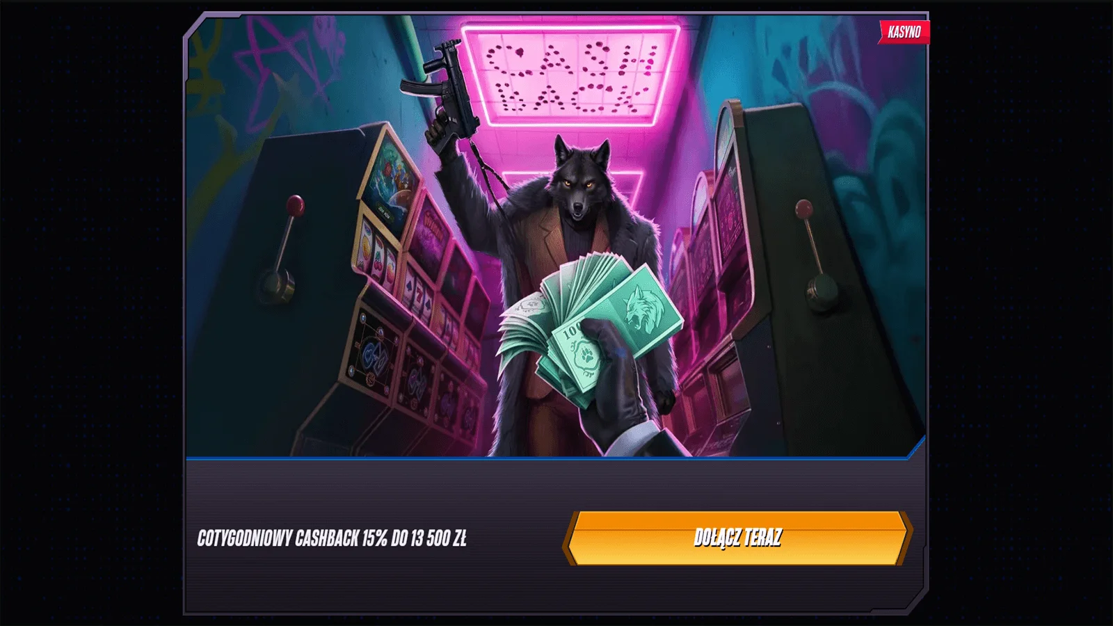 Bonus Cashback w kasynie WinRolla