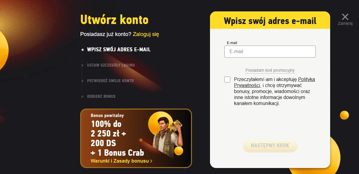 Fezbet Casino Registration Form Poland