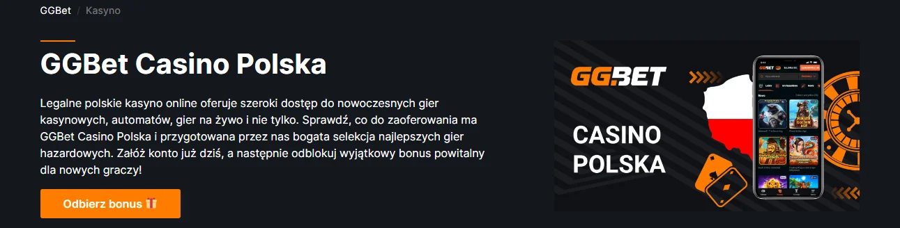 GGBet Casino Homepage