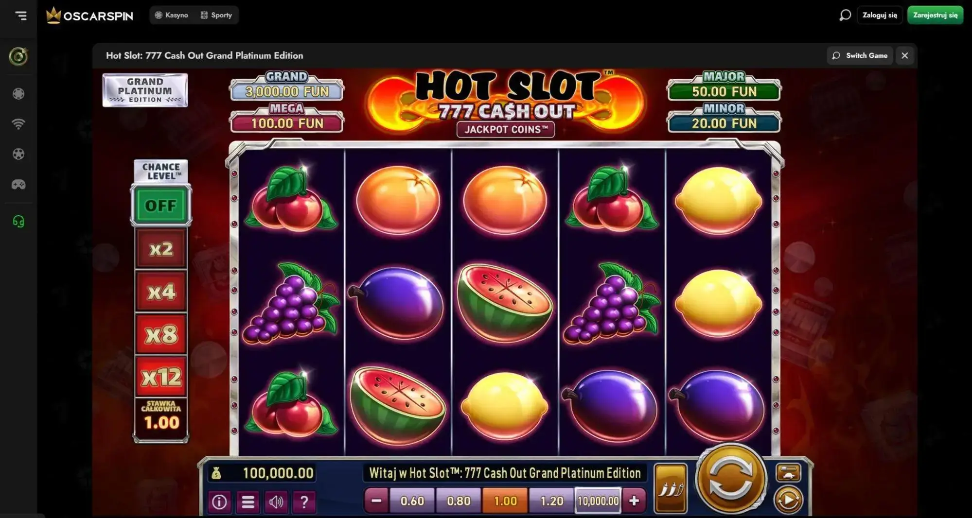 Hot Slot: 777 Cash Out Grand Platinum Edition w OscarSpin
