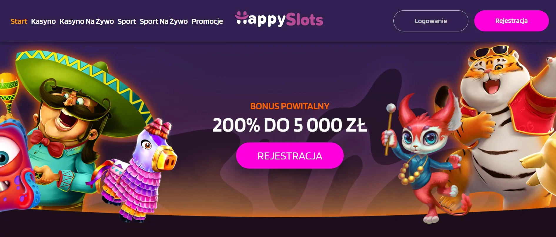 HappySlots Casino Homepage Poland