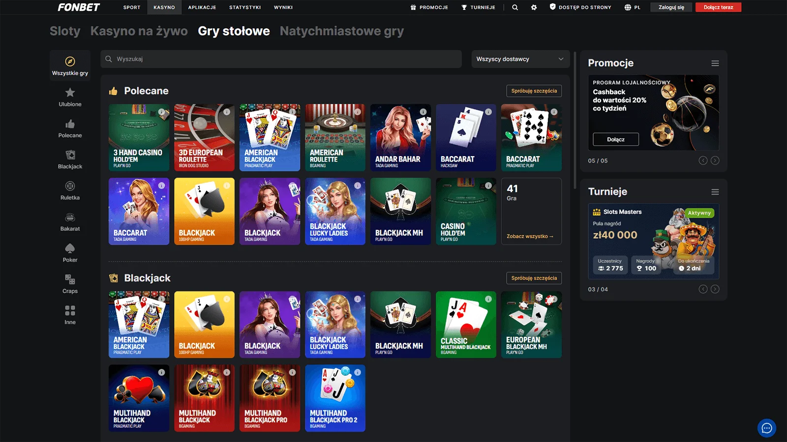 Jak wyglada Fonbet Casino