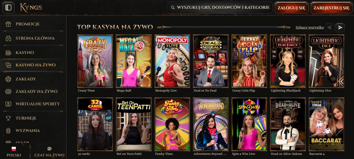 kyngs live casino