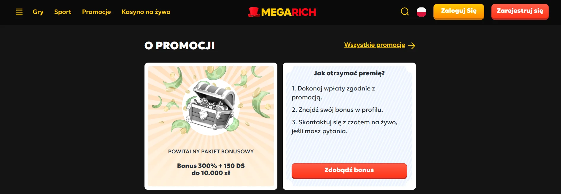 Megarich Casino Games