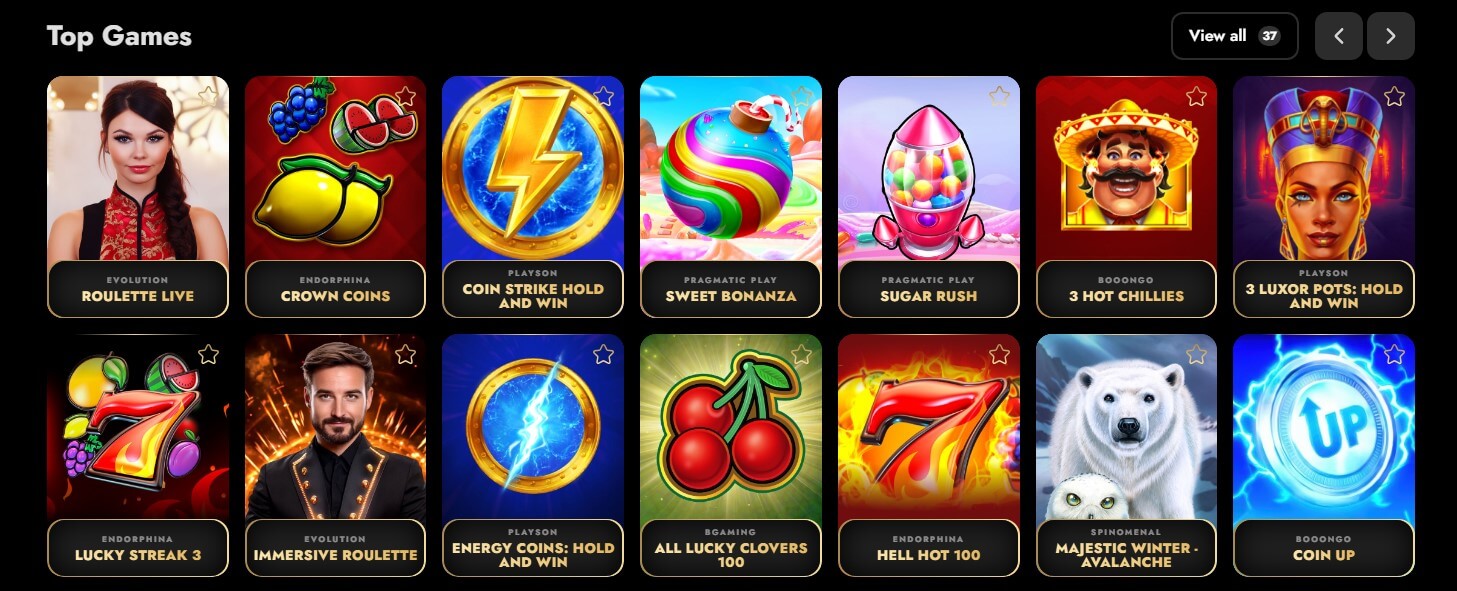 oscarspin casino games