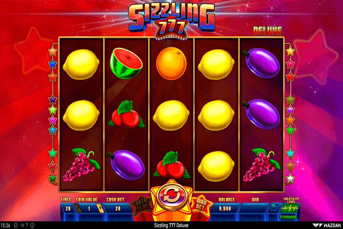 sizzling 777 deluxe wazdan screenshot