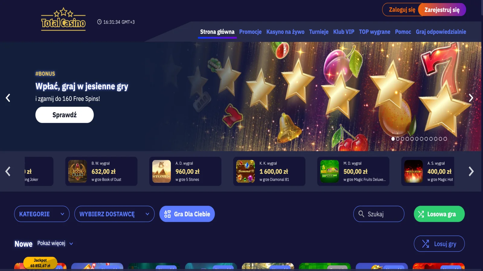 totalcasino homepage