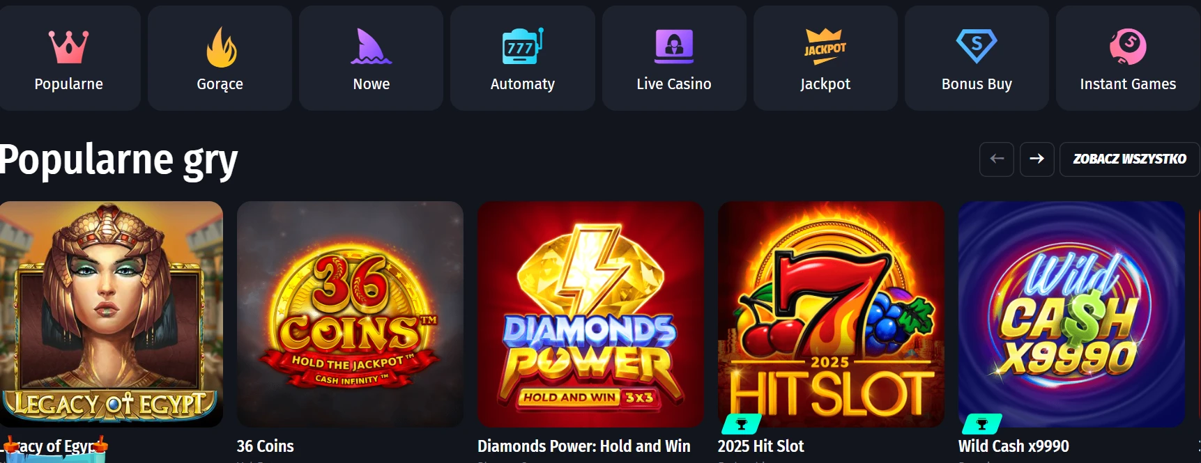 winshark casino games