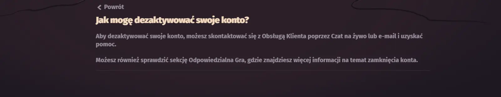 Dragonia Jak moge dezektywowac konto