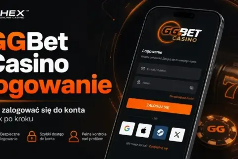 ekran logowania ggbet casino na telefonie