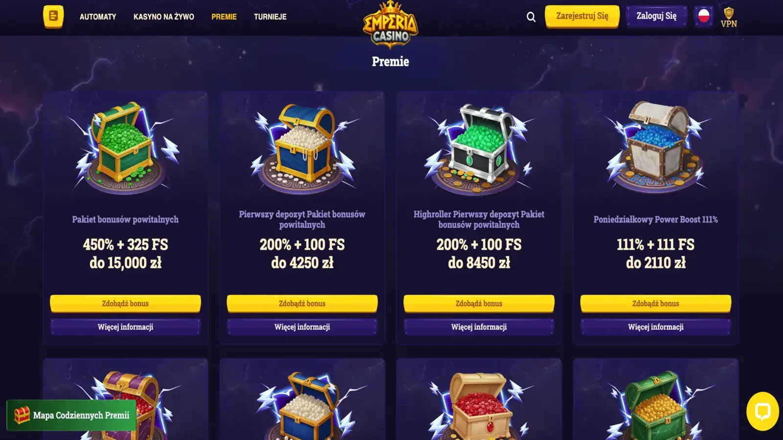 Emperia Casino Premie