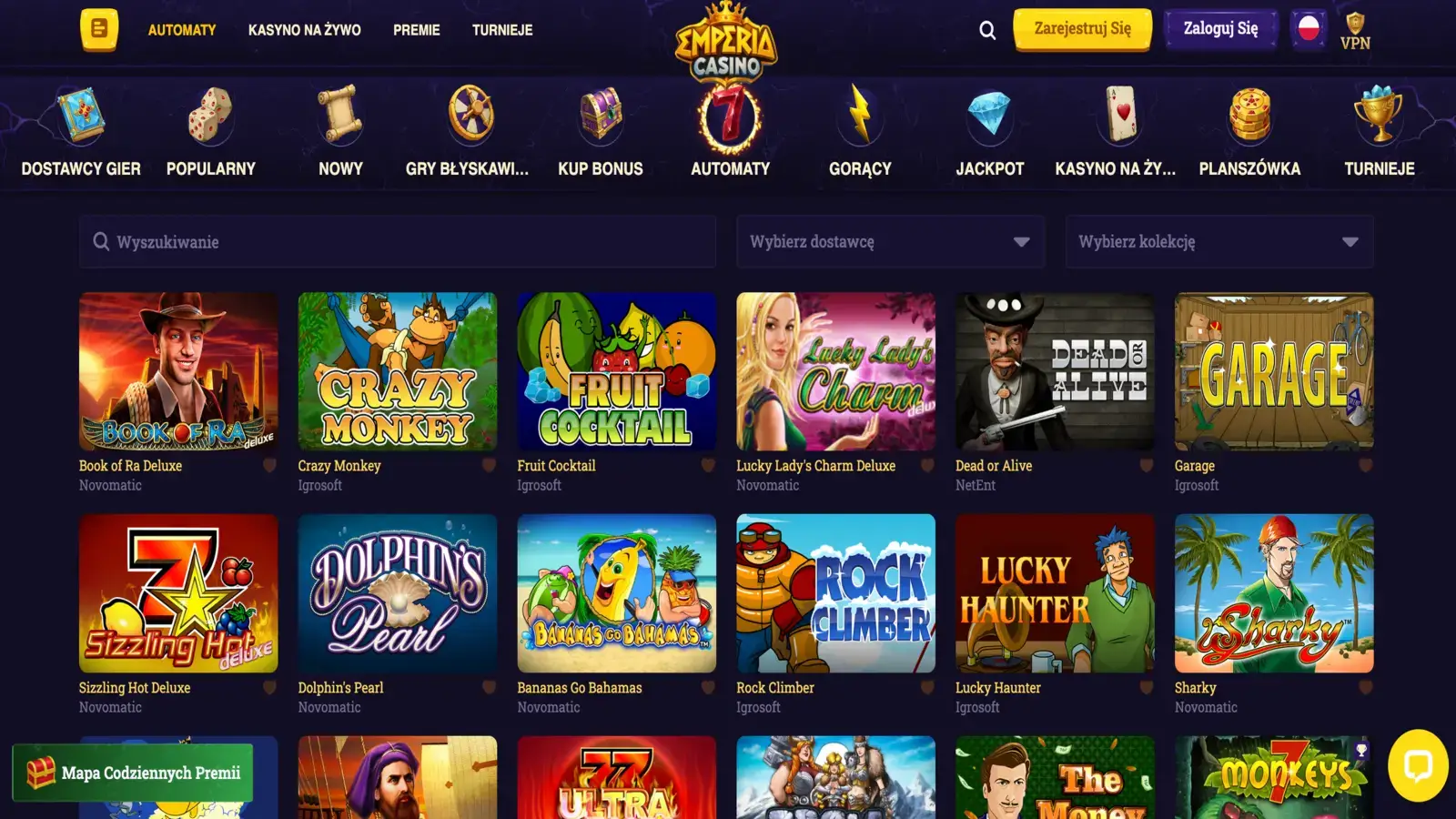 Emperia Casino Sloty