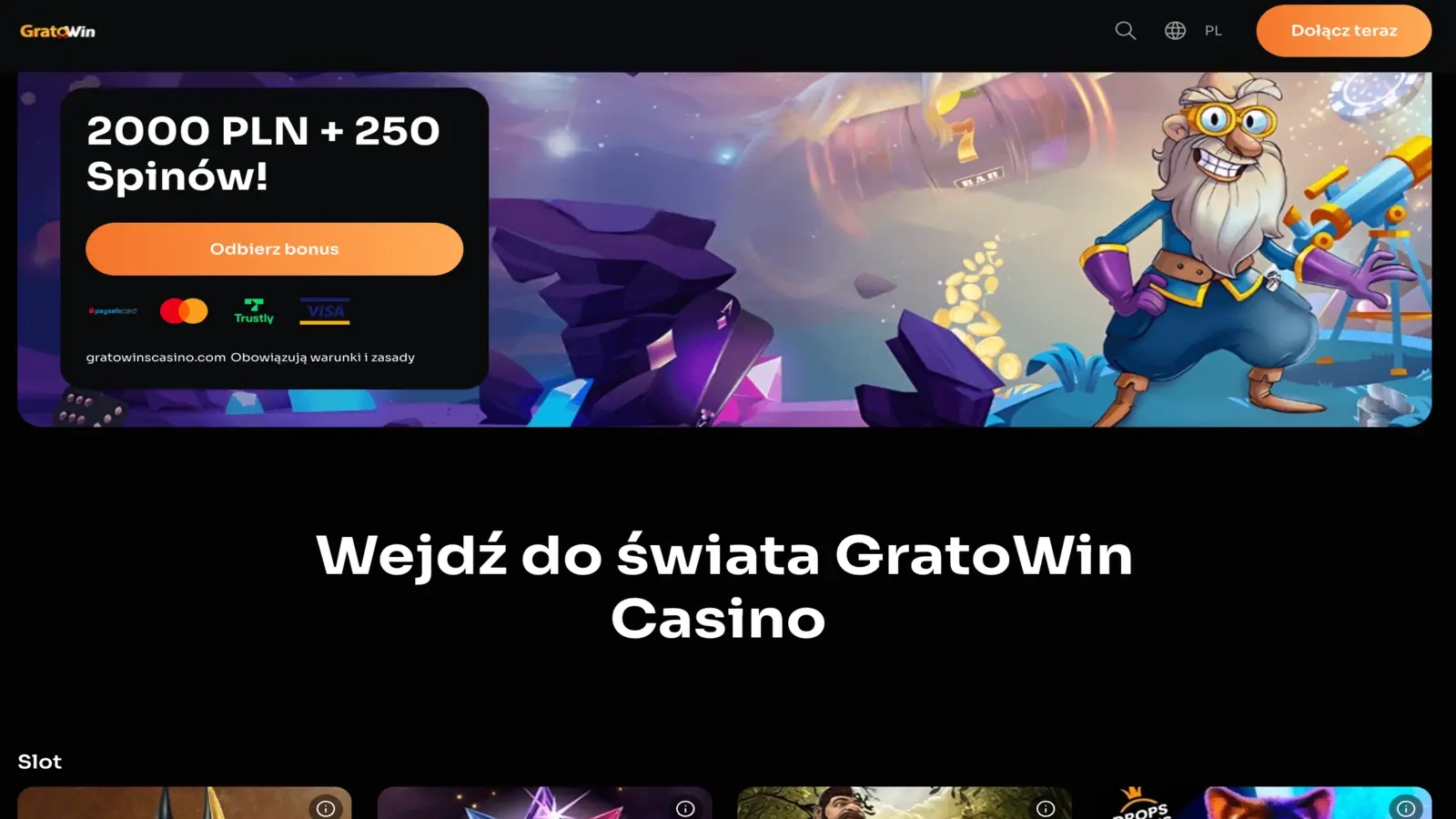GratoWin Homepage
