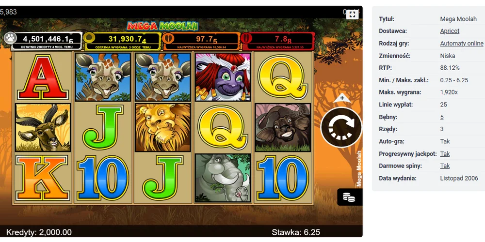 Mega Moolah Microgaming
