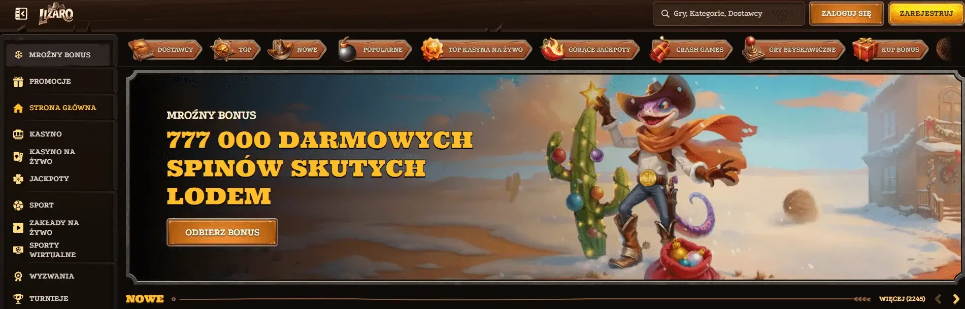 mrozny bonus darmowych spinow skutych lodem
