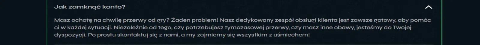 Nitrobet Zamknięcie konta