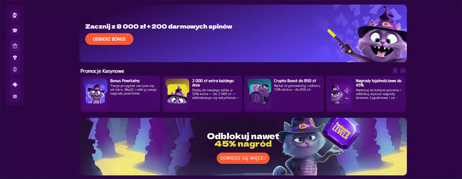 Oferta powitalna kasyna Fantasino w Polsce