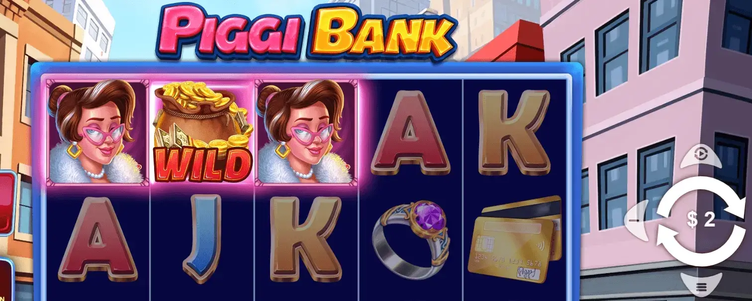 Piggi Bank slot interfejs gry