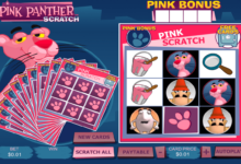 pink panther scratch playtech zdrapka online