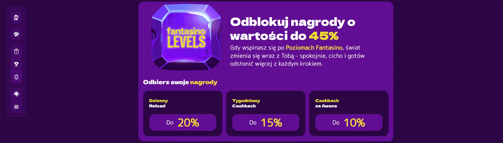 Program lojalnosciowy kasyna Fantasino w Polsce