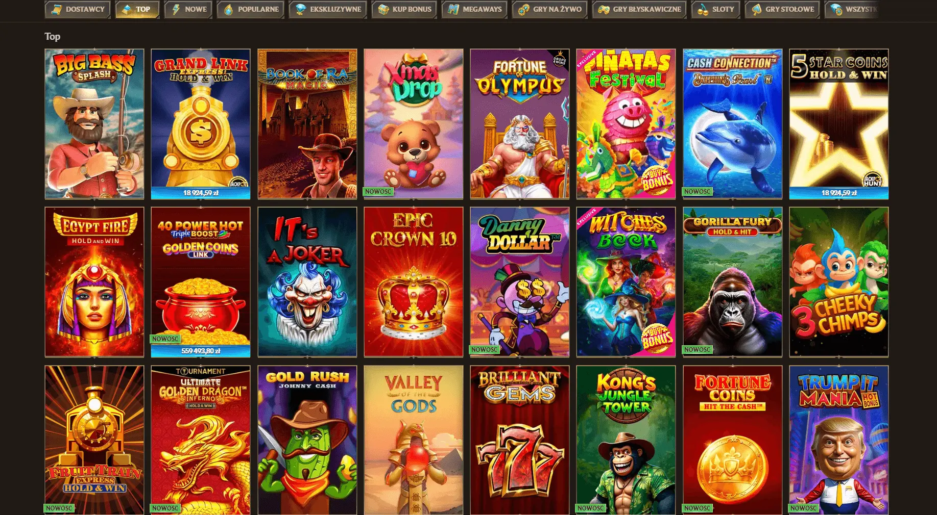 Realz Casino TOP Gry w Polsce