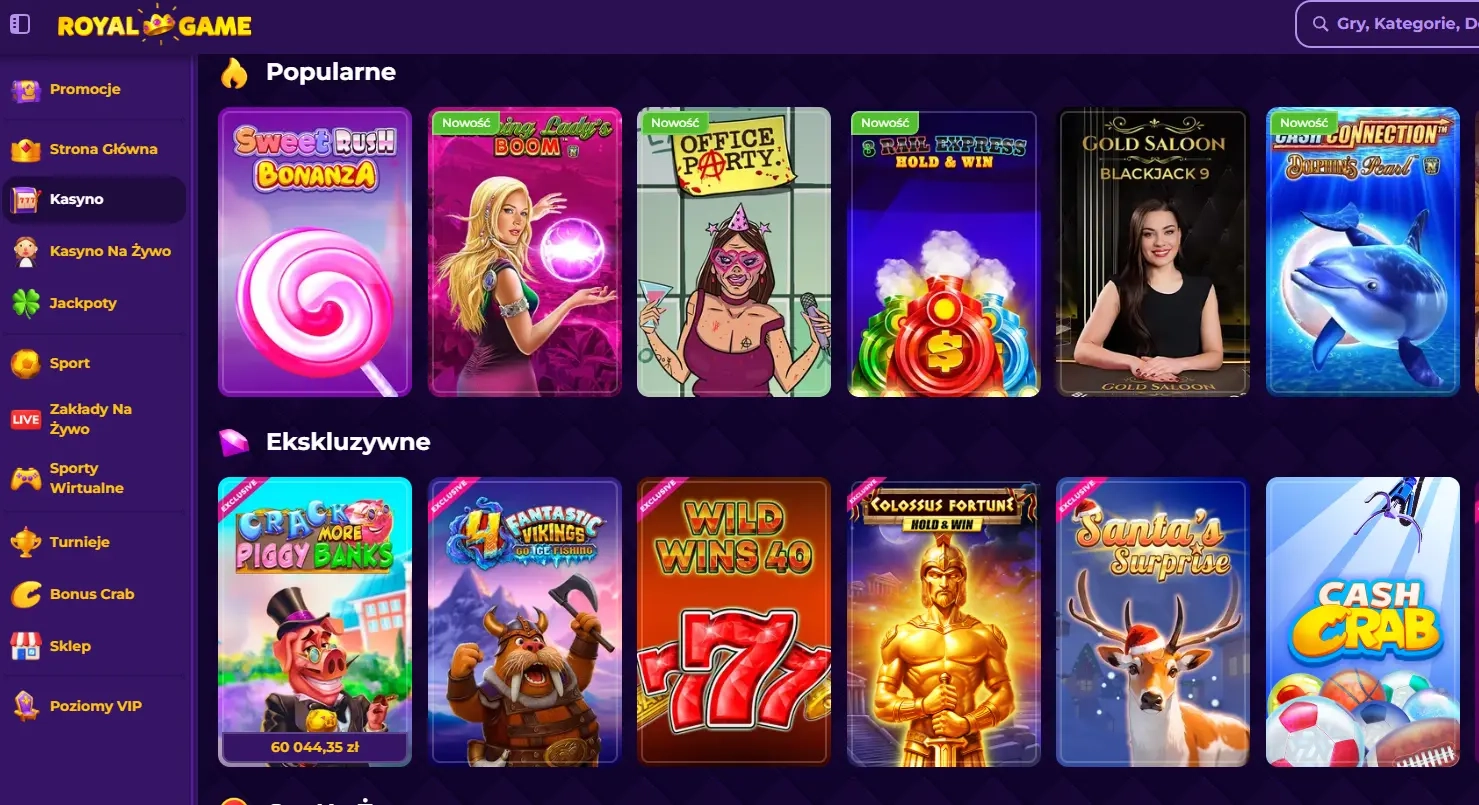 royal game casino top kasyno