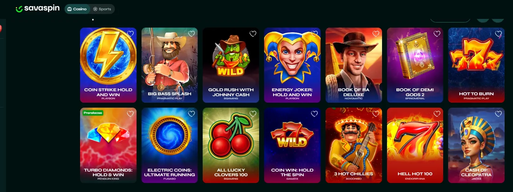 savaspin casino top kasyno