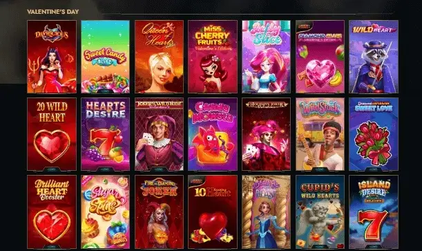 Sekcja Valentine's Day w Dolly Casino