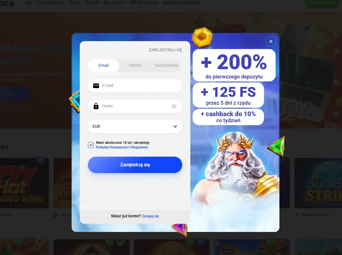 Slottica Casino W EUR