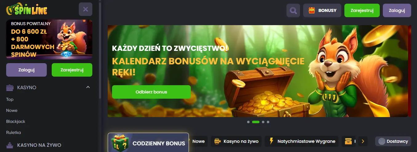 Spinline Casino Bonus
