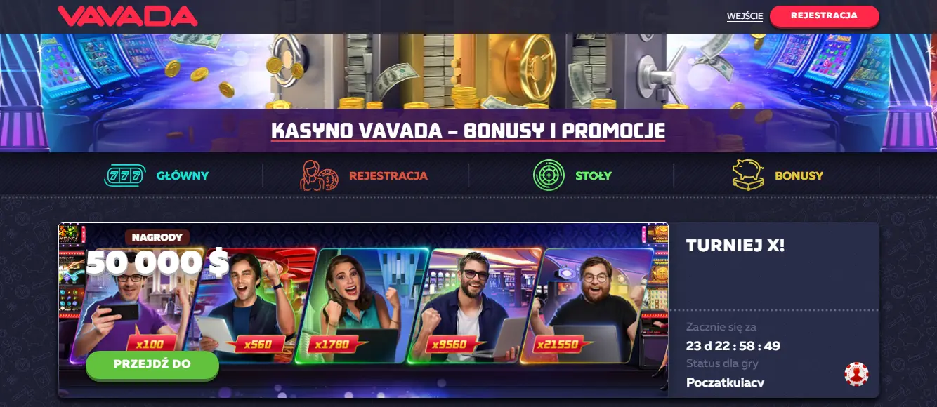 Vavada Casino Bonusy