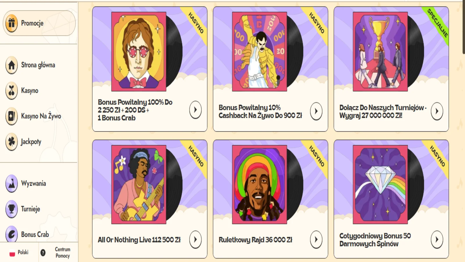 Vinyl Casino Promotions