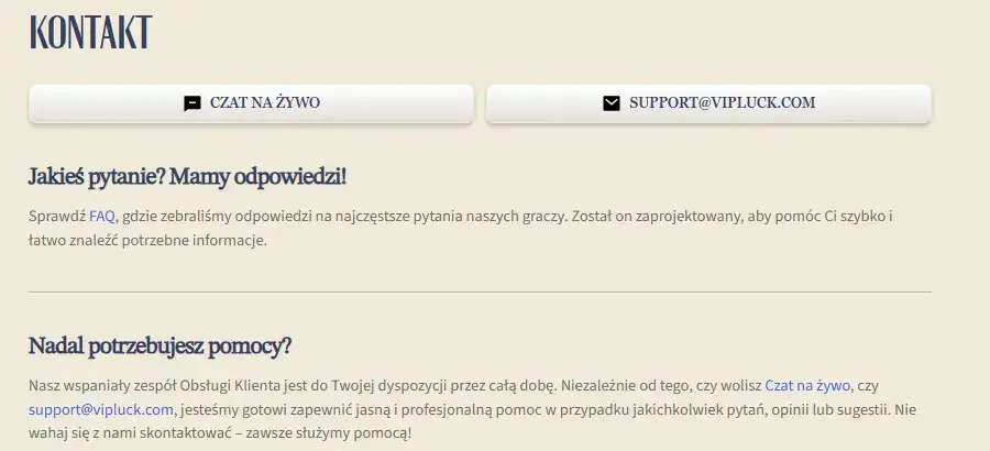 VipLuck Kontakt