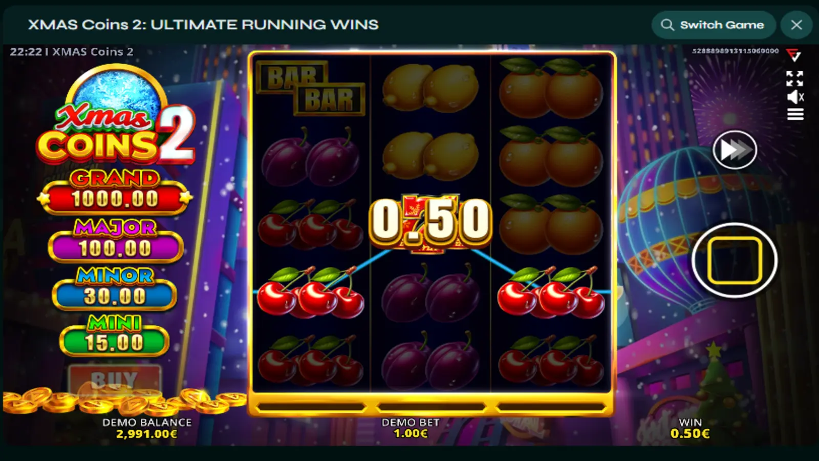 XMAS Coins 2 Ultimate Running Wins Fugaso